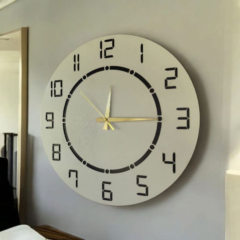 Laser Cut Modern Wooden Wall Clock