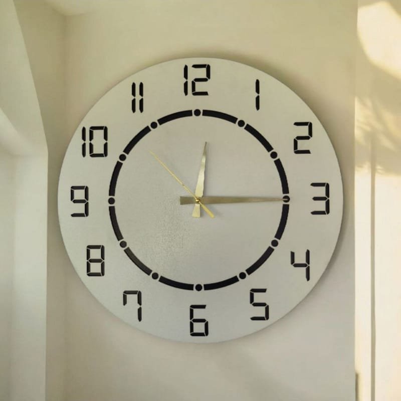 Laser Cut Modern Wooden Wall Clock