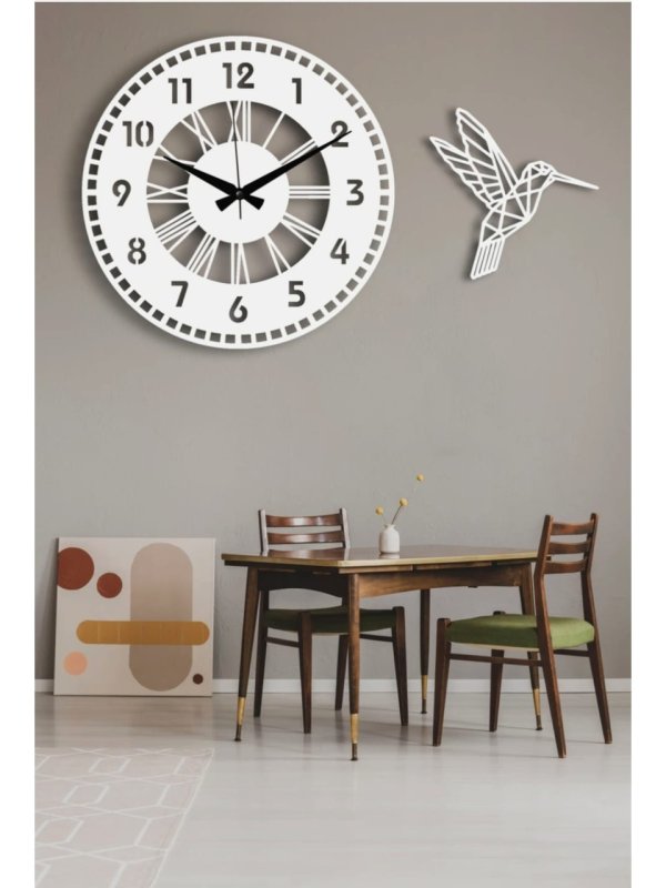 Laser Cut MDF Wall Clock