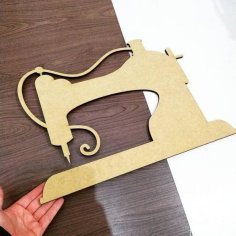 Laser Cut Sewing Machine Wood Craft Shape