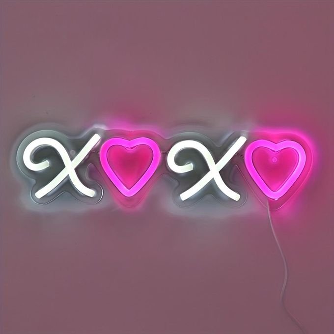 Laser Cut XOXO LED Wall Neon Sign