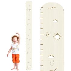 Laser Cut Wooden Growth Chart For Kids Height Chart