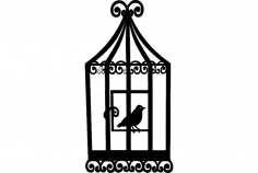 Bird Cage 2 dxf File