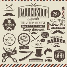 Barbershop Vector Design Free Vector