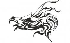 Illustration vectorielle de tête d'aigle