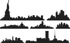 vector de horizontes de la ciudad