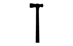 File dxf della siluetta del martello