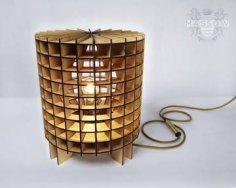 Laser Cut Cylinder Lamp