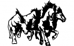 Pferd Sampede dxf-Datei