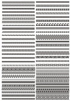 Greek border vector pattern Free Vector