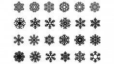 Snowflakes Free Vector