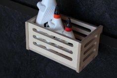 Laser Cut Wooden Storage Box 10mm Free Vector