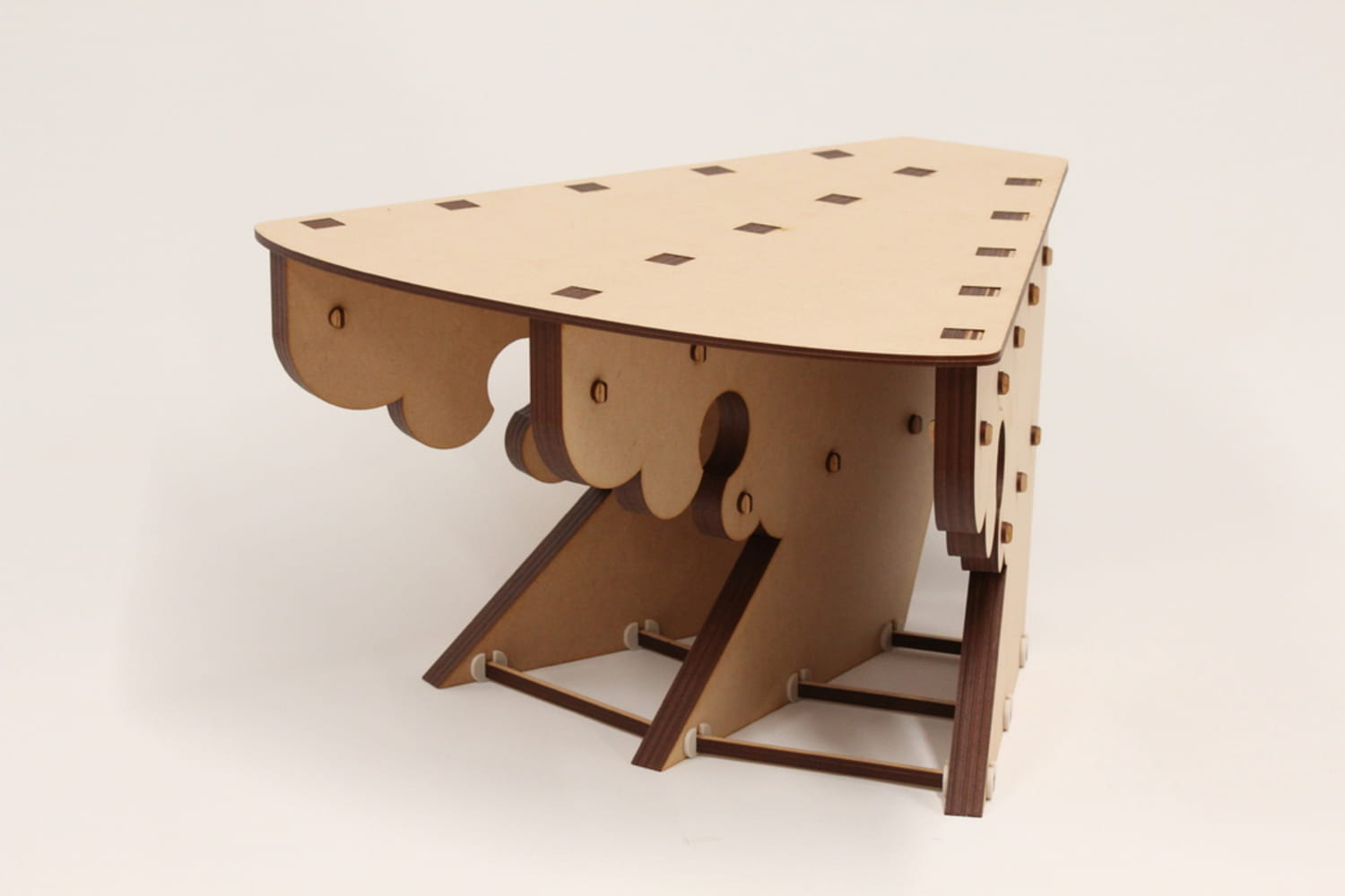 Laser Cut Kumode Stool Free Vector