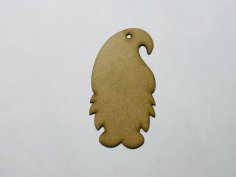 Laser Cut Wood Gnome Ornament Free Vector