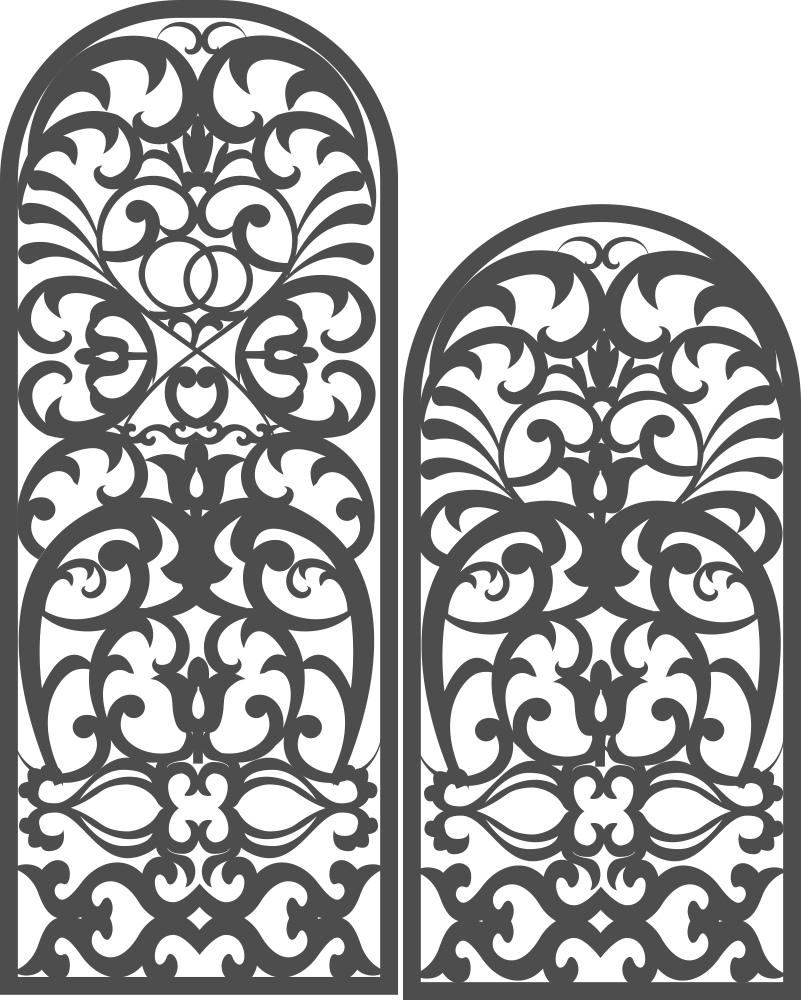 Arch Screen Pattern DXF File