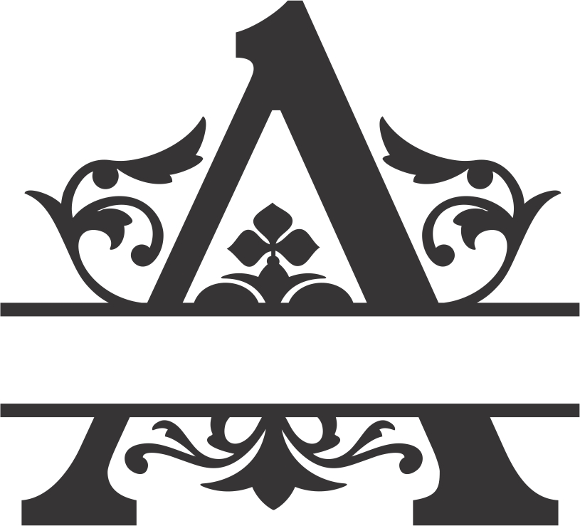 Королевский сплит-шрифт A