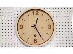 Wooden Clock Laser Cut DXF File