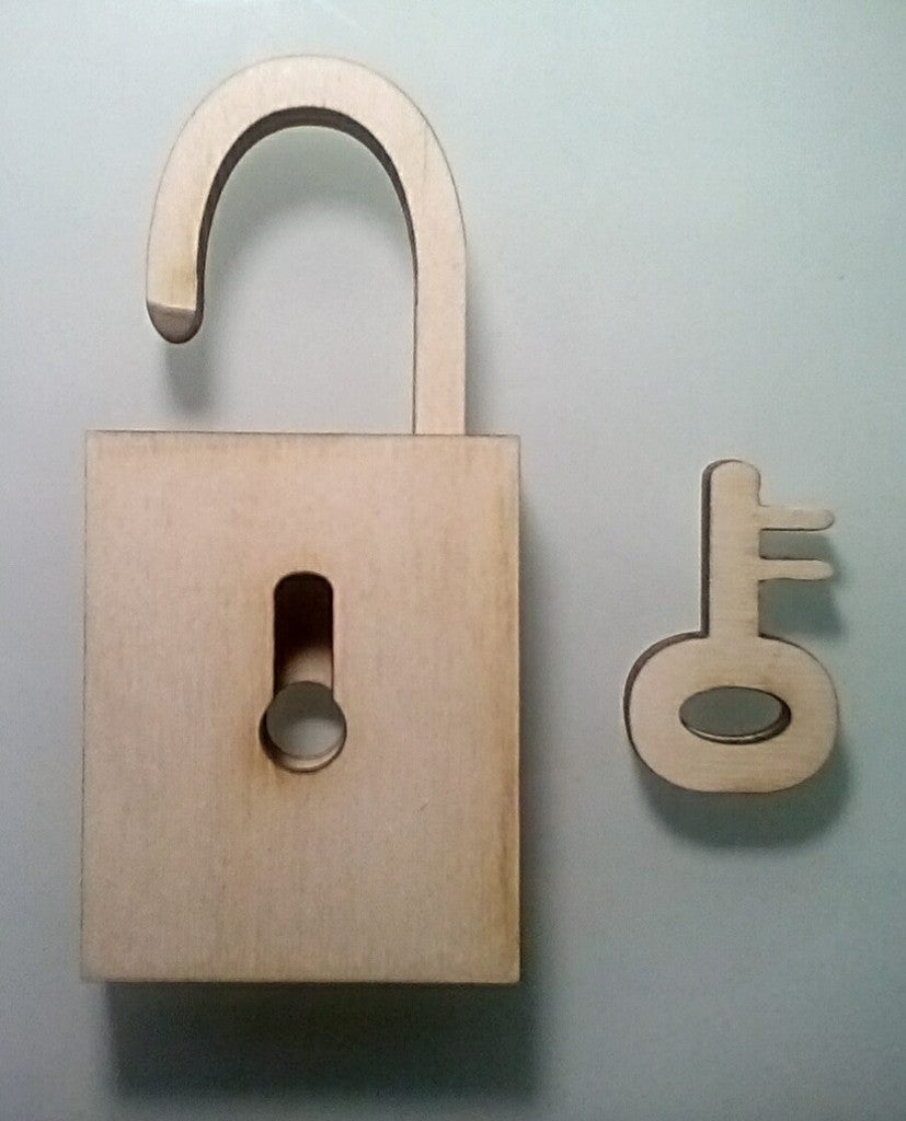 Laser Cut Padlock With Key Svg File Free Download 3axis Co