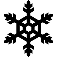 File dxf di design del fiocco di neve