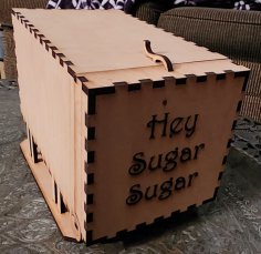 Laser Cut Sugar Cube Dispenser Box SVG File