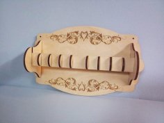 Laser Cut Wall Mount Paper Towel Holder Free Vector
