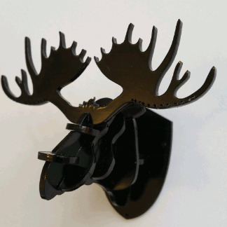 Laser Cut Moose Head SVG File