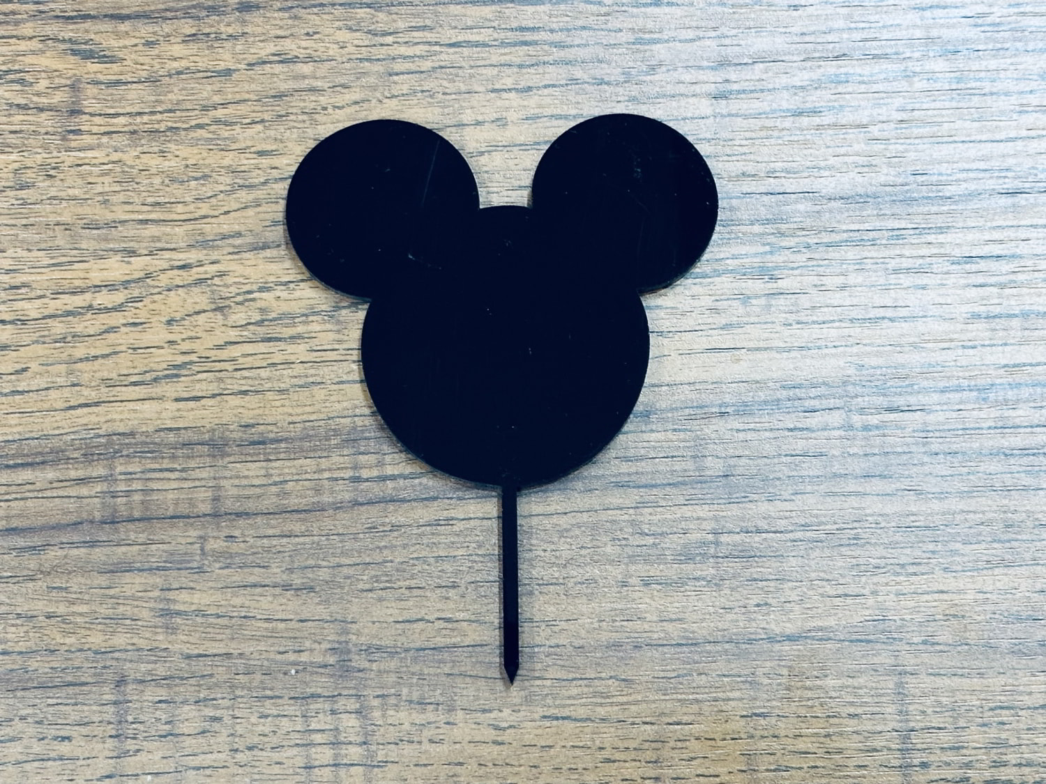 Laser Cut Blank Mickey Mouse Cake Topper Free Vector