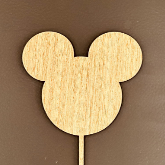 Laser Cut Blank Mickey Mouse Cake Topper Free Vector