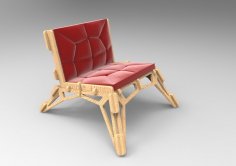 Laser Cut Chair Sofa 20mm DXF File