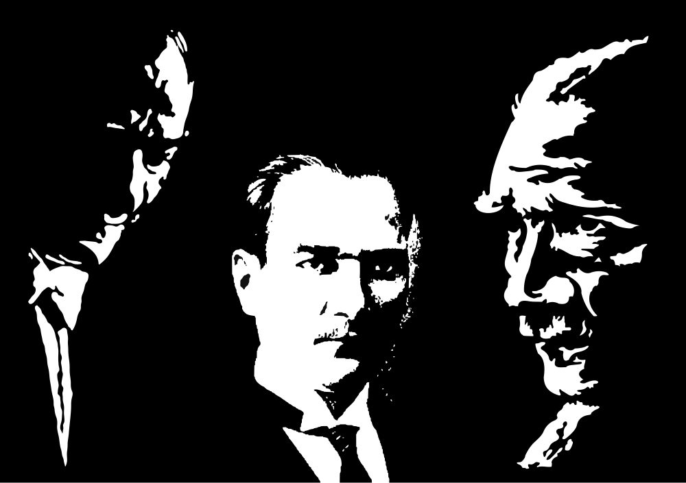 Silhuetas de Ataturk