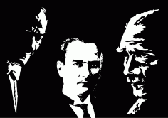 Ataturk Silhouettes Free Vector