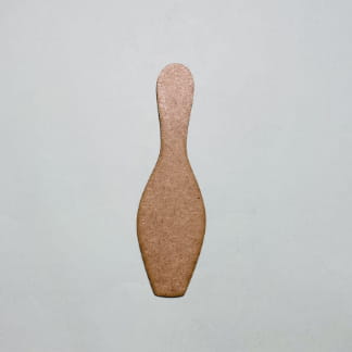 Laser Cut Unfinished Wood Bowling Pin Cutout Craft Free Vector