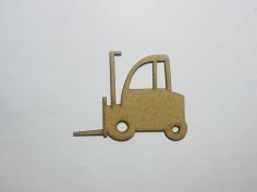 Laser Cut Wood Forklift Cutout Forklift Shape Unfinished Free Vector