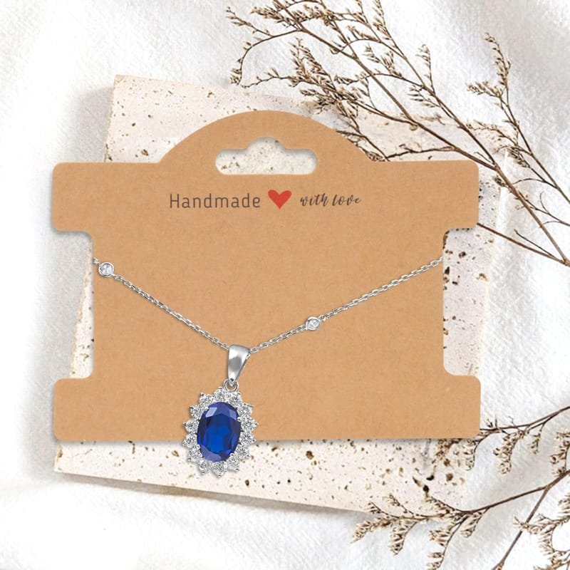 Laser Cut Bracelet Display Card, Kraft Paper Hanging Jewelry Display Card