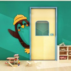 Laser Cut Cute 3D Acrylic Cartoon Kindergarten Kids Room Wall Decor