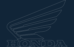 Fichier dxf du logo de l'aile de la moto Honda