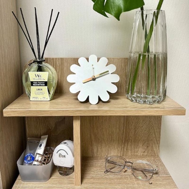 Laser Cut Time Blossom Mini Clock