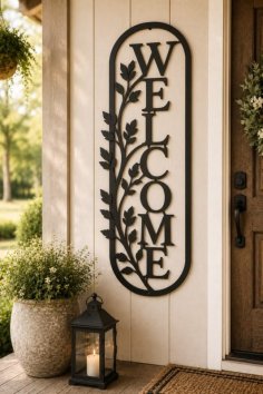 Laser Cut Welcome Wall Art