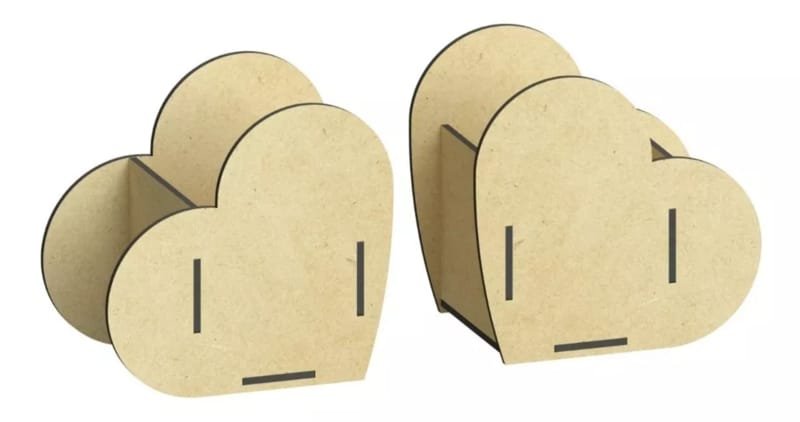 Laser Cut Heart Shape Candy Box