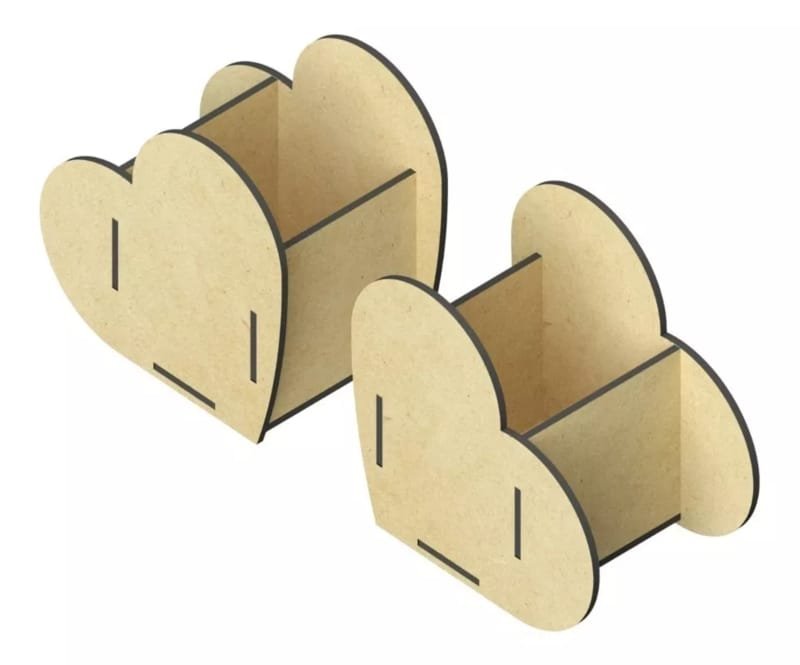 Laser Cut Heart Shape Candy Box