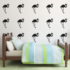 Laser Cut Flamingo Wall Decor Nursery Kids Bedroom Wall Art