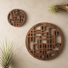 Laser Cut Wooden Lattice Design Coasters