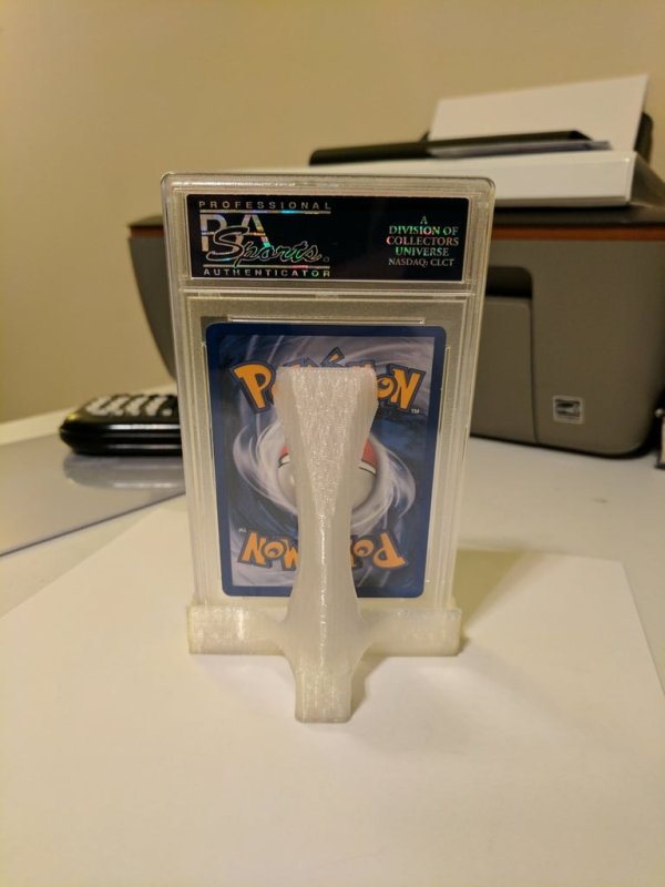 PSA Trading Card Stand 3D Printer Model Download Free STL File 3axis.co