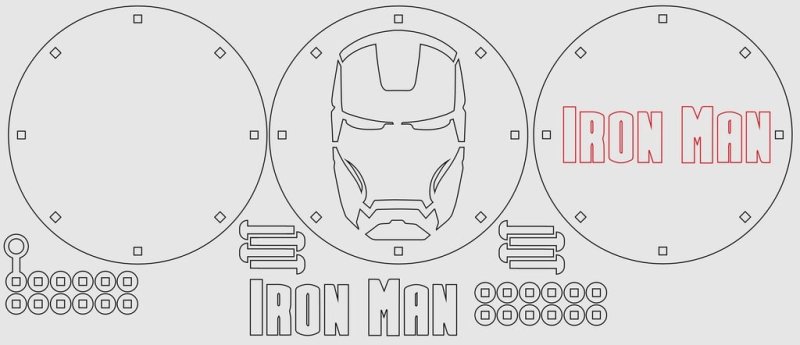 Laser Cut Iron Man Gift