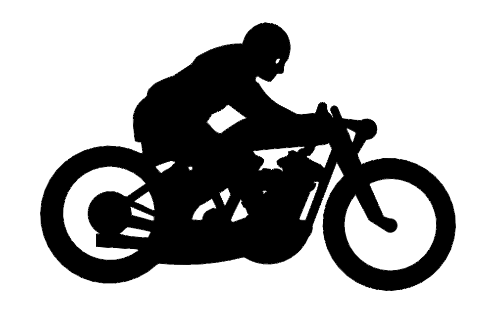 Файл dxf мотоцикла Dirt Track