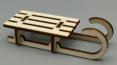 Laser Cut Sled Wood 3mm