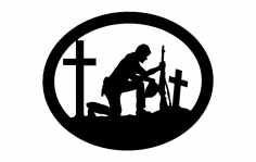 فایل dxf سرباز با صلیب