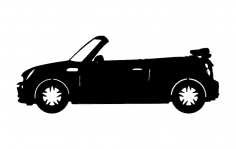 Mini coche convertible archivo dxf