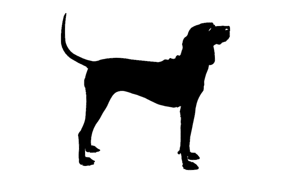 Hund für die Jagd DXF-Datei