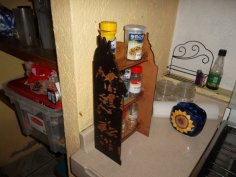 Laser Cut Ghibli Inspired Spice Rack